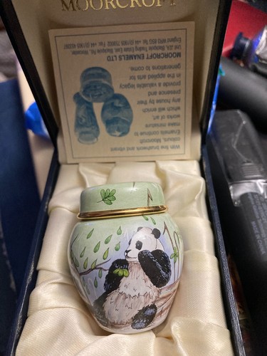 Moorcroft enamels panda - moorcroft,