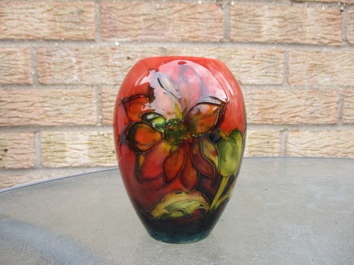 Moorcroft flambe clematis - flambe,