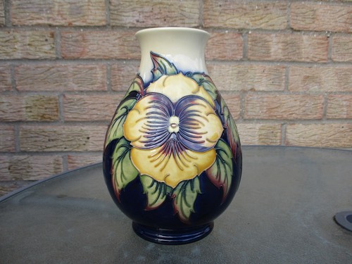 Moorcroft golden pansy vase - moorcroft,